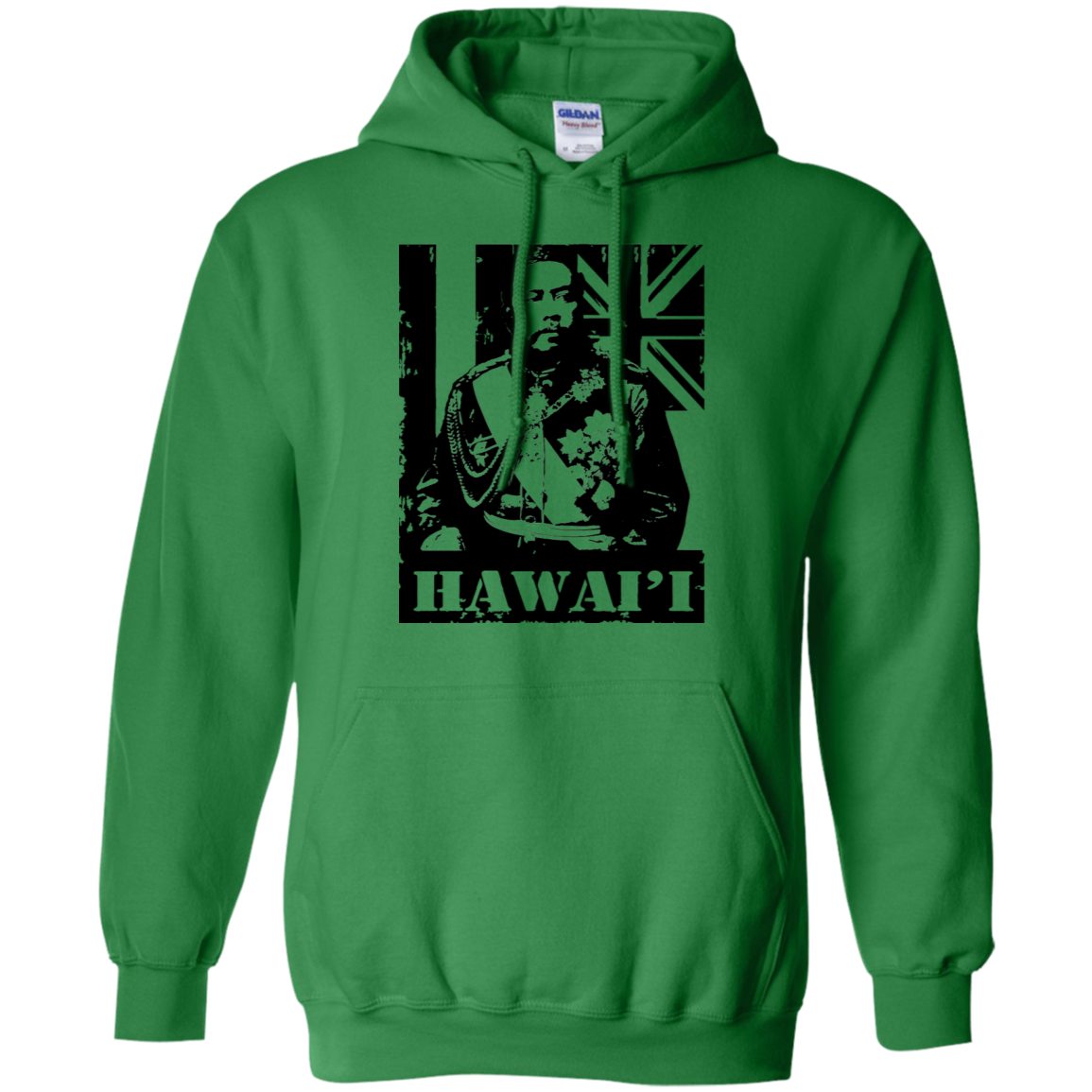 Hawai'i King Kalakaua Pullover Hoodie, Sweatshirts, Hawaii Nei All Day