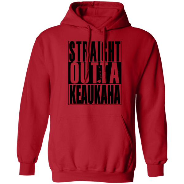 Straight Outta Keaukaha(black ink) Pullover Hoodie