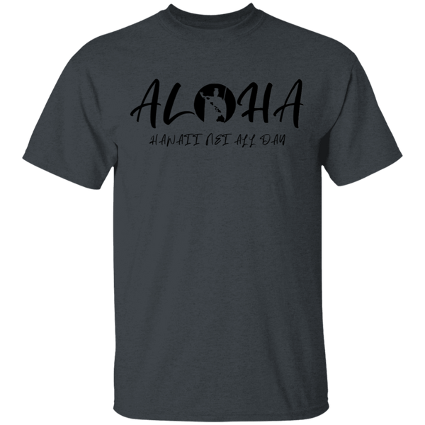 Aloha - Hawaii Nei All Day(RS BLK) T-Shirt