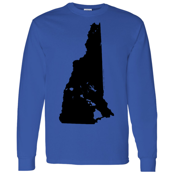 Living in New Hampshire with Hawaii Roots LS T-Shirt 5.3 oz., T-Shirts, Hawaii Nei All Day
