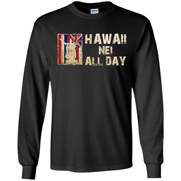 Hawaii Nei ALL DAY LS Ultra Cotton Tshirt - Hawaii Nei All Day