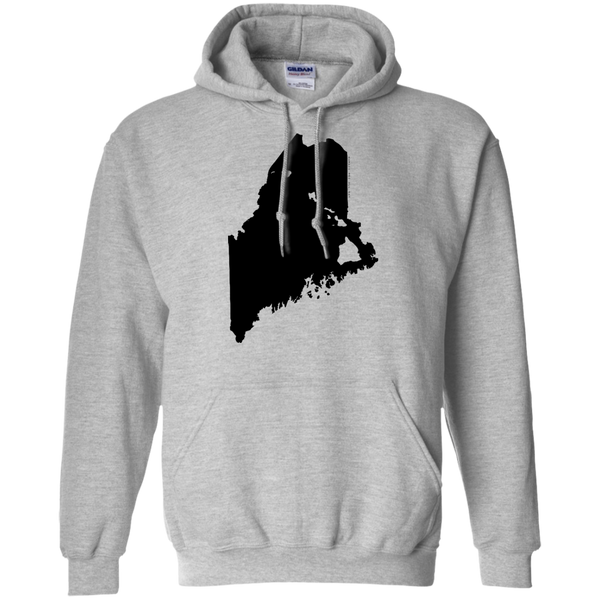 Living in Maine with Hawaii Roots Pullover Hoodie 8 oz., Sweatshirts, Hawaii Nei All Day