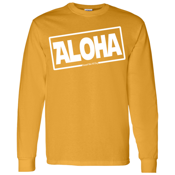 Aloha Hawai'i LS T-Shirt 5.3 oz., T-Shirts, Hawaii Nei All Day