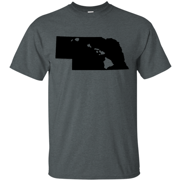 Living in Nebraska with Hawaii Roots Ultra Cotton T-Shirt, T-Shirts, Hawaii Nei All Day
