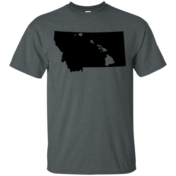 Living in Montana with Hawaii Roots Ultra Cotton T-Shirt, T-Shirts, Hawaii Nei All Day