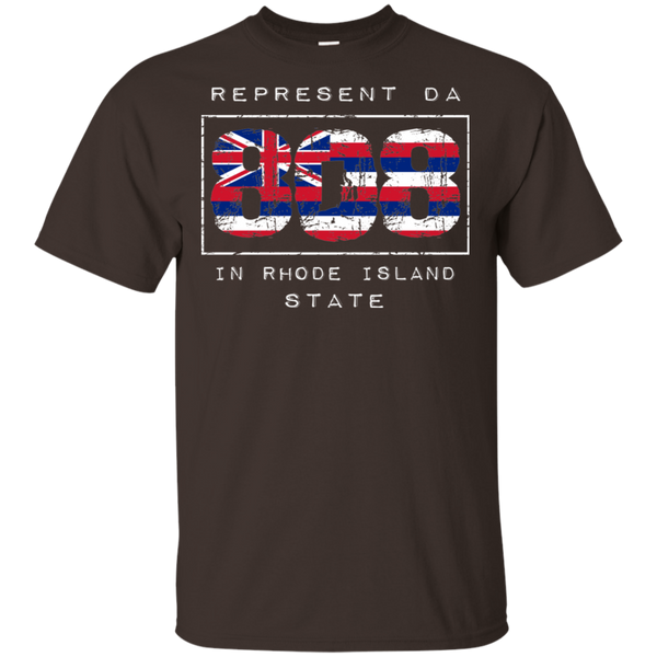 Rep Da 808 In Rhode Island State Ultra Cotton T-Shirt, T-Shirts, Hawaii Nei All Day