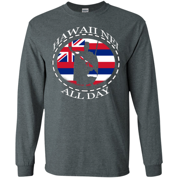 The Rising Sun  LS Ultra Cotton T-Shirt, T-Shirts, Hawaii Nei All Day
