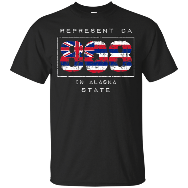 Rep Da 808 In Alaska State Ultra Cotton T-Shirt, T-Shirts, Hawaii Nei All Day