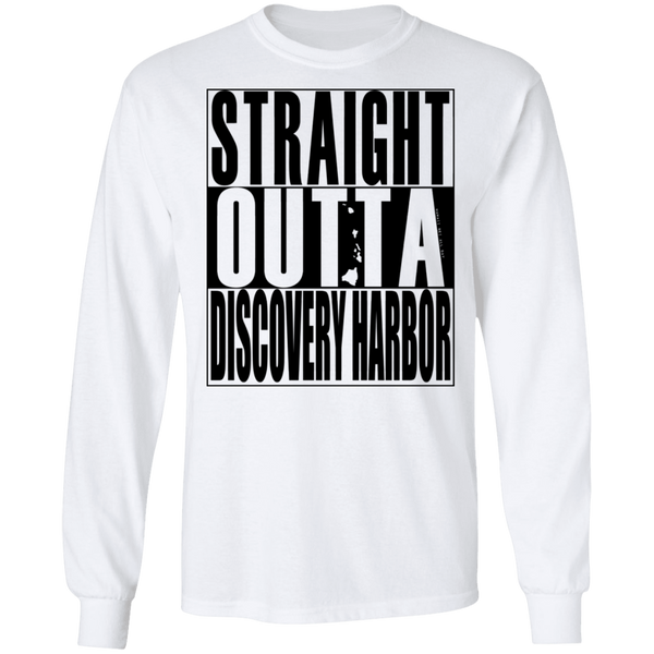 Straight Outta Discovery Harbor(black ink) LS T-Shirt