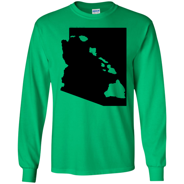 Living in Arizona with Hawaii Roots LS Ultra Cotton T-Shirt, T-Shirts, Hawaii Nei All Day