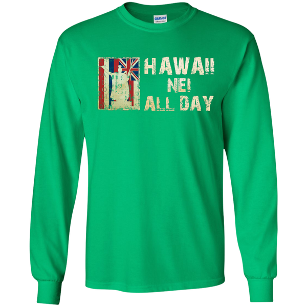 Hawaii Nei ALL DAY LS Ultra Cotton Tshirt - Hawaii Nei All Day