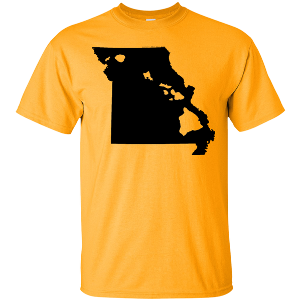 Living in Missouri with Hawaii Roots Ultra Cotton T-Shirt, T-Shirts, Hawaii Nei All Day