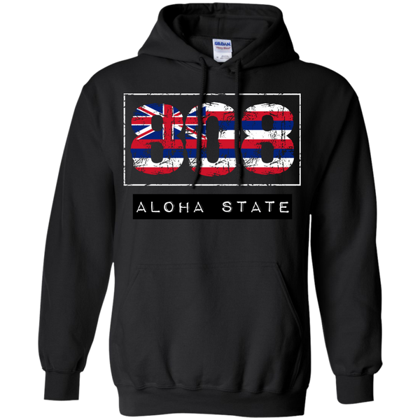 808 Aloha State Pullover Hoodie - Hawaii Nei All Day