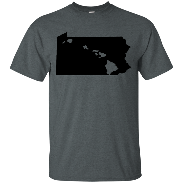 Living in Pennsylvania with Hawaii Roots Ultra Cotton T-Shirt, T-Shirts, Hawaii Nei All Day