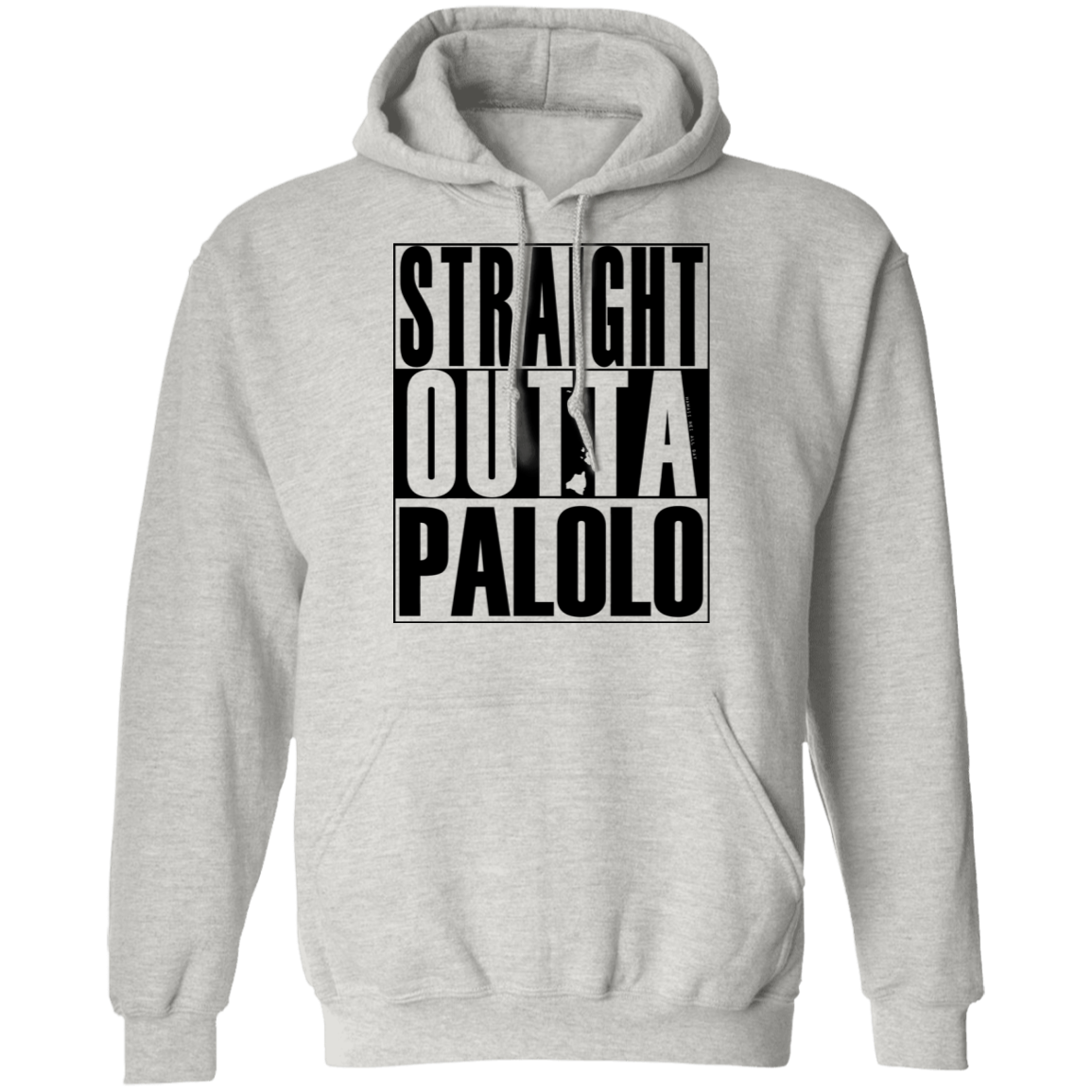 Straight Outta Palolo (black ink) Pullover Hoodie