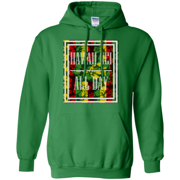 Hawai'i Floral Kanaka Maoli Pullover Hoodie, Sweatshirts, Hawaii Nei All Day