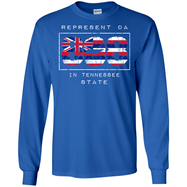 Rep Da 808 In Tennessee State LS Ultra Cotton T-Shirt, T-Shirts, Hawaii Nei All Day