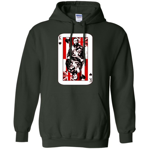 The King of Hawai'i Kalakaua(red ink) Pullover Hoodie, Sweatshirts, Hawaii Nei All Day