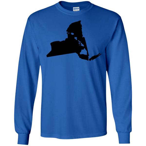 Living In New York With Hawaii Roots LS Ultra Cotton T-Shirt, T-Shirts, Hawaii Nei All Day