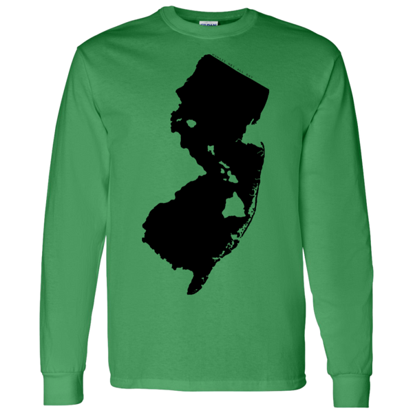 Living in New Jersey with Hawaii Roots LS T-Shirt 5.3 oz., T-Shirts, Hawaii Nei All Day