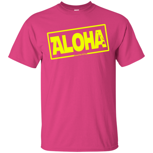 Aloha Hawai'i Nei (Islands yellow ink) Ultra Cotton T-Shirt, T-Shirts, Hawaii Nei All Day