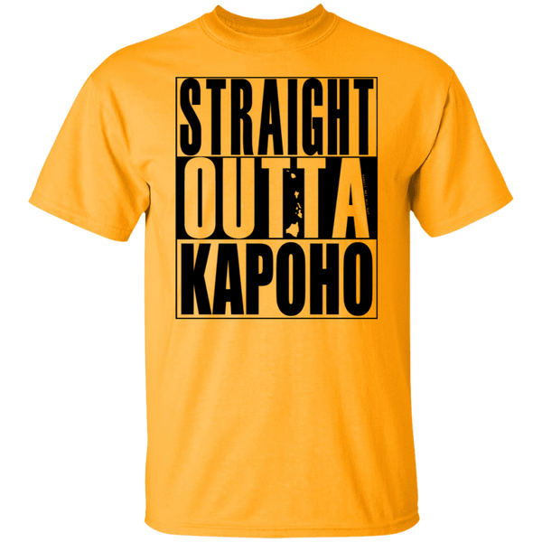 Straight Outta Kapoho (black ink) T-Shirt