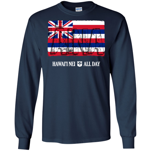 ʻĀina Hawai'i Nei LS Ultra Cotton T-Shirt, T-Shirts, Hawaii Nei All Day