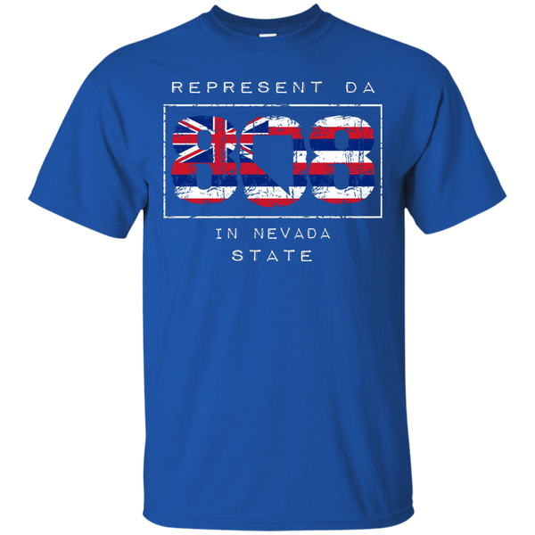 Represent Da 808 In Nevada State Custom Ultra Cotton T-Shirt - Hawaii Nei All Day