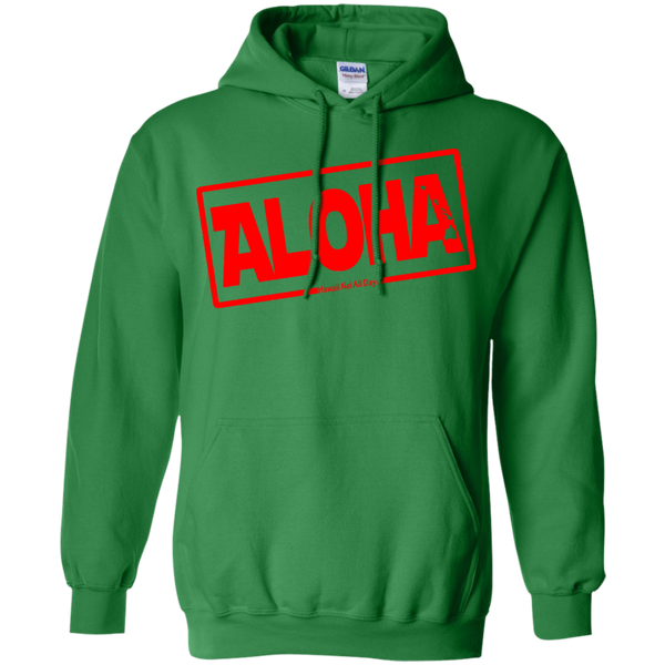 Aloha Hawai'i Nei (Islands red ink) Pullover Hoodie, Sweatshirts, Hawaii Nei All Day