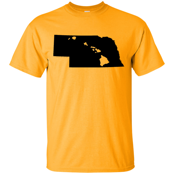 Living in Nebraska with Hawaii Roots Ultra Cotton T-Shirt, T-Shirts, Hawaii Nei All Day