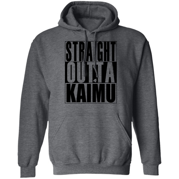 Straight Outta Kaimu(black ink) Pullover Hoodie