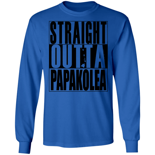 Straight Outta Papakolea (black ink) LS T-Shirt