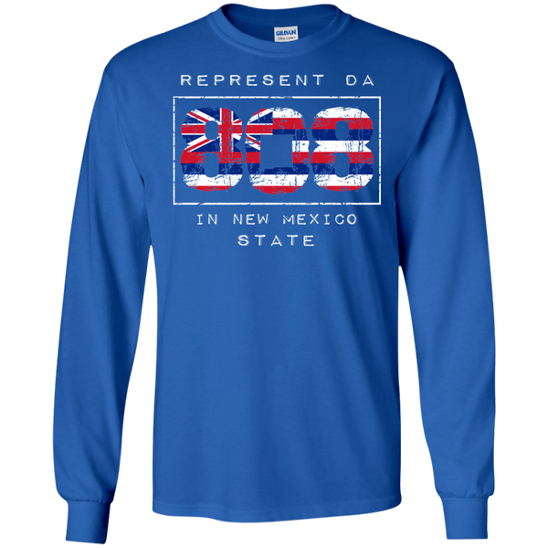 Rep Da 808 In New Mexico State LS Ultra Cotton T-Shirt, T-Shirts, Hawaii Nei All Day