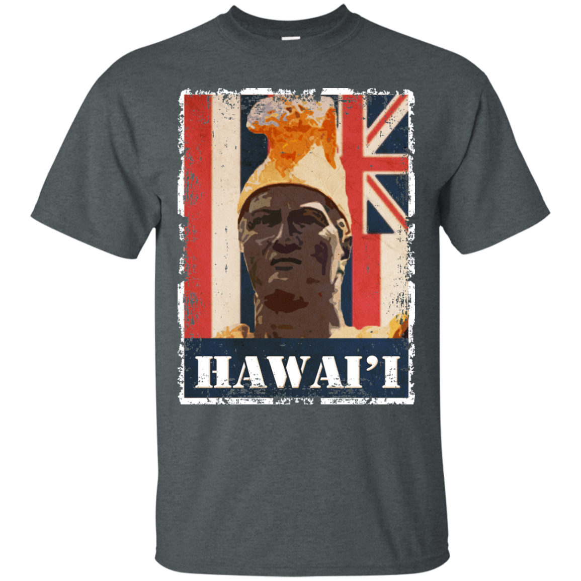 Hawai'i King Kamehameha Custom Ultra Cotton T-Shirt - Hawaii Nei All Day