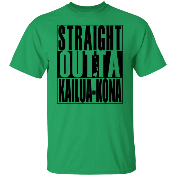 Straight Outta Kailua-Kona(black ink) T-Shirt