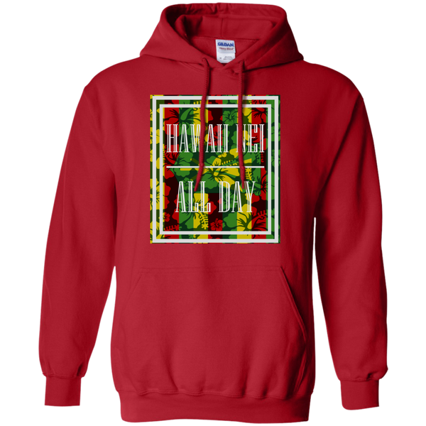 Hawai'i Floral Kanaka Maoli Pullover Hoodie, Sweatshirts, Hawaii Nei All Day
