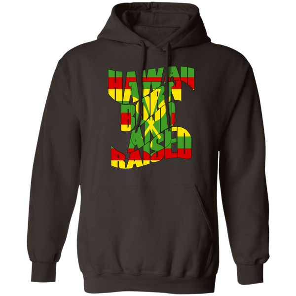 Hawaii Born and Raised Kanaka Maoli Flag Pullover Hoodie