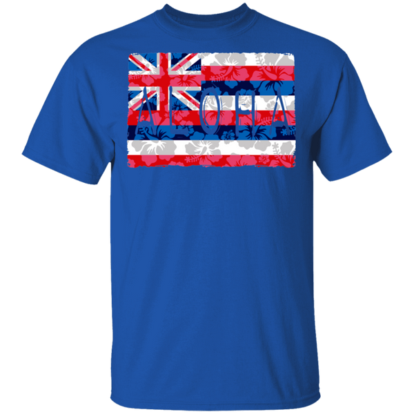 Aloha Floral Flag T-Shirt, T-Shirts, Hawaii Nei All Day