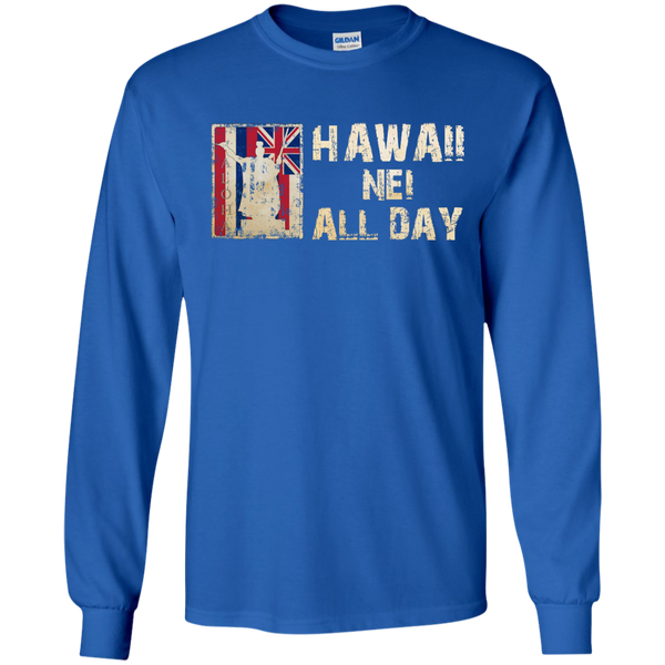Hawaii Nei ALL DAY LS Ultra Cotton Tshirt - Hawaii Nei All Day