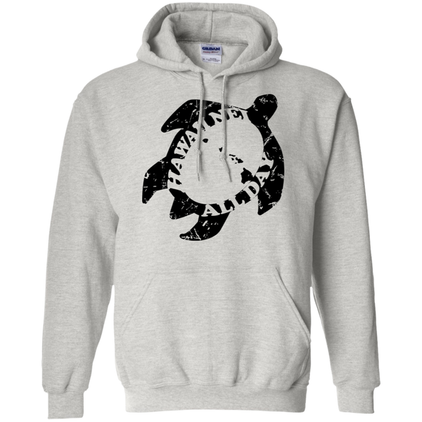 Honu Hawaiian Islands Distressed (black ink) Pullover Hoodie, Sweatshirts, Hawaii Nei All Day