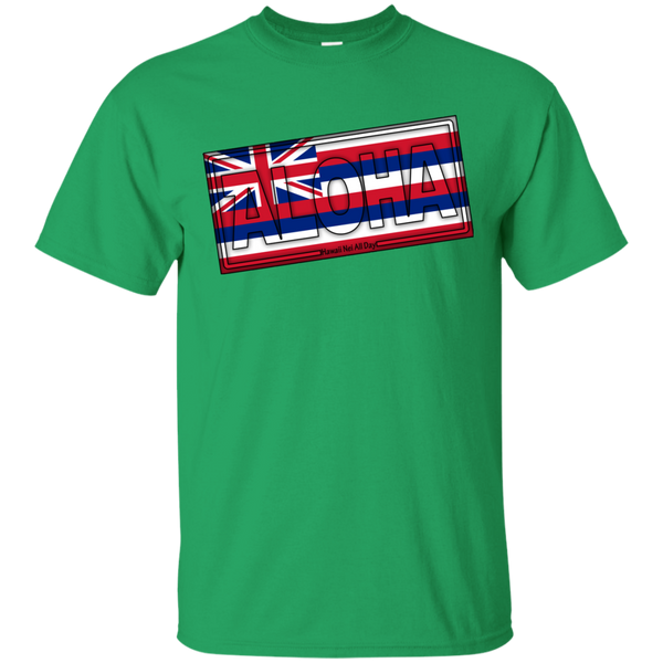 Aloha Hawai'i Flag Ultra Cotton T-Shirt, T-Shirts, Hawaii Nei All Day