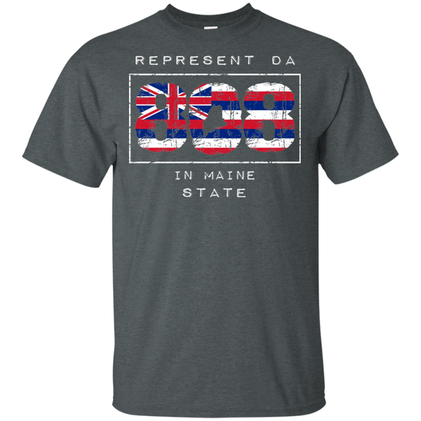 Rep Da 808 In Maine State Ultra Cotton T-Shirt, T-Shirts, Hawaii Nei All Day