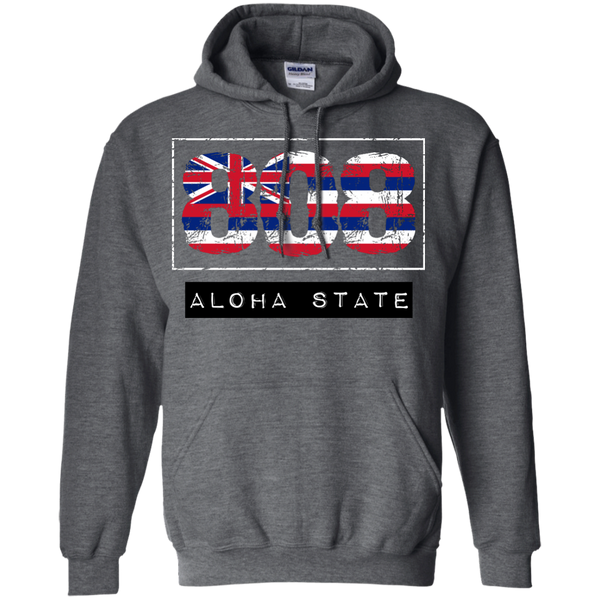 808 Aloha State Pullover Hoodie - Hawaii Nei All Day