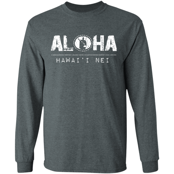 Aloha RS King Kamehameha (white) LS T-Shirt