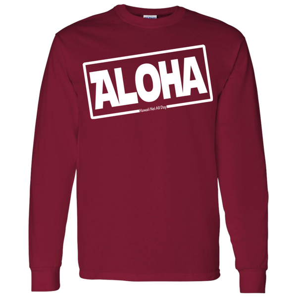 Aloha Hawai'i LS T-Shirt 5.3 oz., T-Shirts, Hawaii Nei All Day