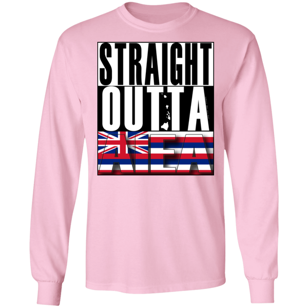 Straight Outta Aiea LS Ultra Cotton T-Shirt, T-Shirts, Hawaii Nei All Day