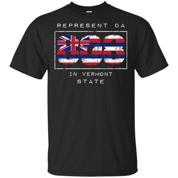 Rep Da 808 In Vermont State Ultra Cotton T-Shirt, T-Shirts, Hawaii Nei All Day