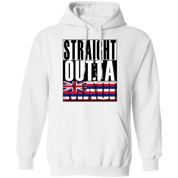 Straight Outta Maui Hawaii Pullover Hoodie