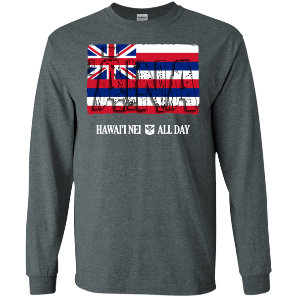 ʻĀina Hawai'i Nei LS Ultra Cotton T-Shirt, T-Shirts, Hawaii Nei All Day