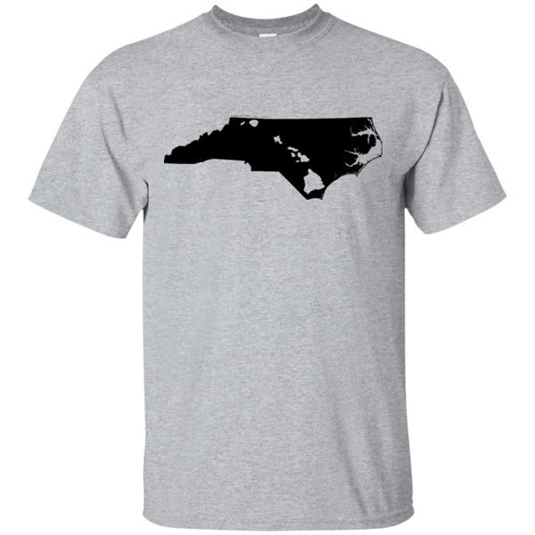 Living in North Carolina with Hawaii Roots Ultra Cotton T-Shirt, T-Shirts, Hawaii Nei All Day